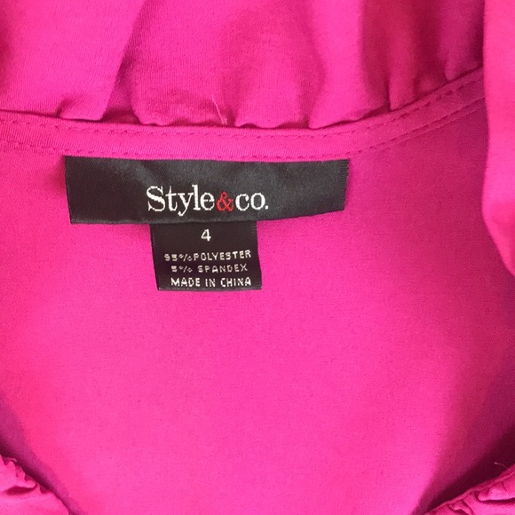 Magenta Button down - Picture 3 of 6